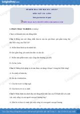 Đề kiểm tra 1 tiết Văn 8 - Đề số 7